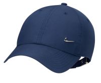 Czapka tenisowa Nike Dri-Fit Club Unstructured Metal Swoosh Cap - midnight navy/metallic silver