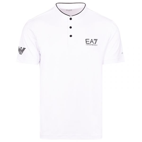 Męskie polo tenisowe EA7 Man Jersey Polo - white
