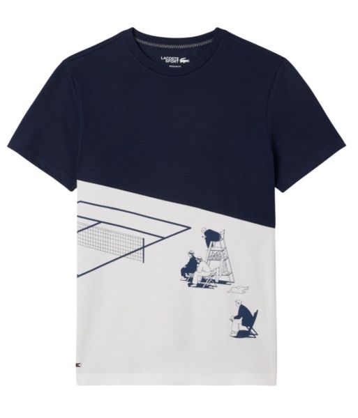 Męski t-shirt Lacoste Tennis Heritage Graphic - Multikolor