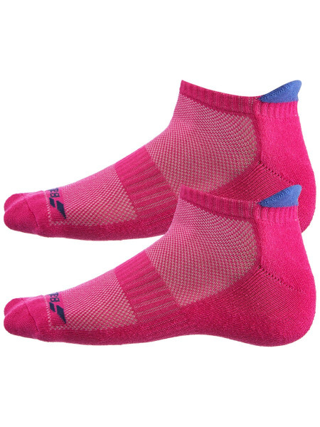  Babolat Invisible 2 Pairs Pack Socks Women - fandango pink/wedgewood