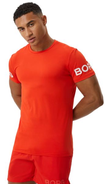Herren Tennis-T-Shirt Björn Borg T-Shirt - poinciana