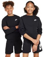 Tüdrukute džemper Nike Kids Sportswear Club Fleece Hoodie - black/white