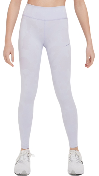 Girls' trousers Nike Dri-Fit One Training Leggings - oxygen purple/indigo haze