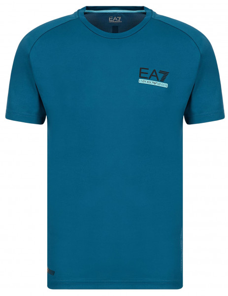  EA7 Man Jersey T-Shirt - blue coral