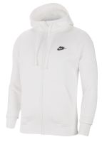 Ανδρικά Φούτερ Nike Swoosh M Club Hoodie FZ BB - white/white/black