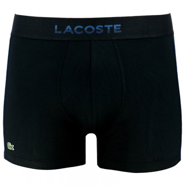 Boxers de sport pour hommes Lacoste Men’s Breathable Technical Mesh Trunk - black/blue