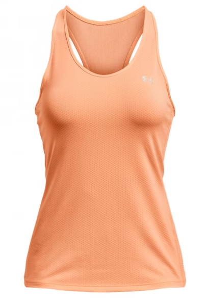 Damen Tennistop Under Armour HeatGear Armour Racer Tank - orange tropic/mellow orange