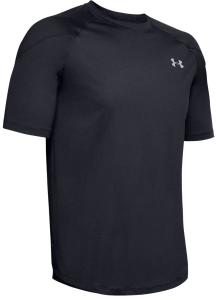 Herren Tennis-T-Shirt Under Armour Recover SS - black