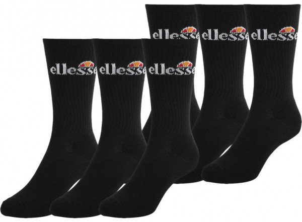 Chaussettes de tennis Ellesse Romuno Sport Sock 6P - black
