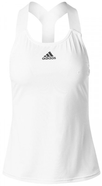 Damen Tennistop Adidas Tennis Y-Tank Top Women - white/black