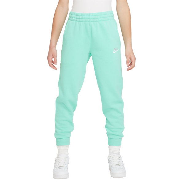 Панталон за момичета Nike Club Fleece Jogger - emarald rise/white