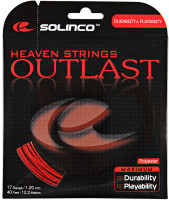 Tenisa stīgas Solinco Outlast (12 m) - red