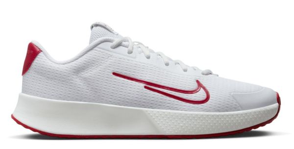 Jugend-Tennisschuhe Nike Vapor Lite 2 JR - white/noble red/ember glow