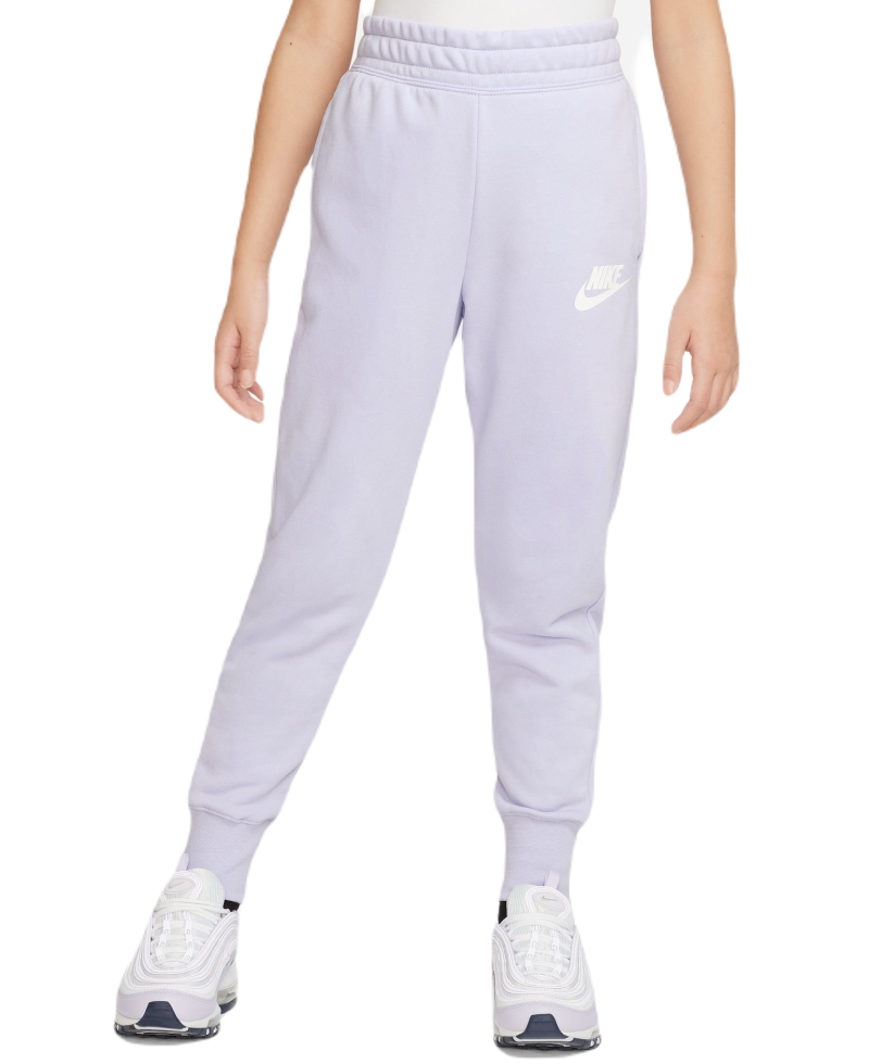Girls' trousers Nike Sportswear Club French Terry High Waist Pant - oxygen  purple/white, Tennis Zone