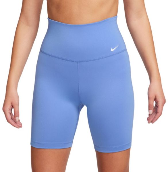 Damskie spodenki tenisowe Nike Dri-Fit High-Rise 7in Shorts - polar/white