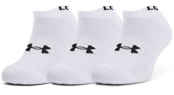 Ponožky Under Armour Unisex UA Core No Show 3Pack Socks - white/black