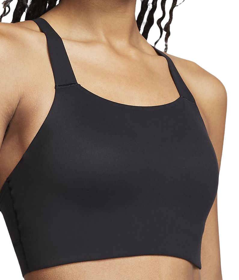 Women's bra Nike Swoosh Luxe Bra W - black/dark smoke grey