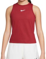 Majica kratkih rukava za djevojčice Nike Court Dri-Fit Victory Tank G - pomegranate/white