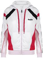 Damen Tennissweatshirt Diadora L. FZ HD Jacket - optical white
