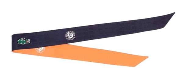 Bandáž Lacoste SPORT Roland Garros Edition Reversible Bandana - orange/navy blue/white