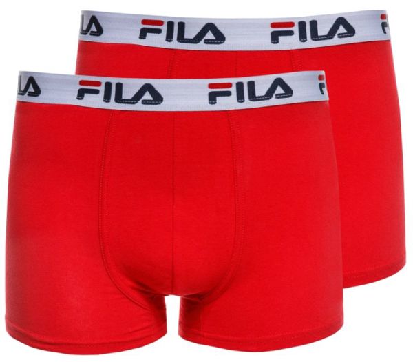 Мъжки боксерки Fila Man Boxer 2 pack - red