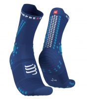 Tennissocken Compressport Pro Racing Socks v4.0 Trails 1P - sodalite/fluo blue