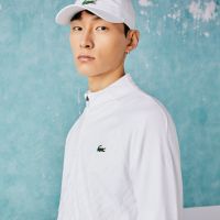 Hanorac tenis bărbați Lacoste Men's SPORT x Novak Djokovic Technical Zip Jacket - white Hanorac tenis bărbați Lacoste Men's SPORT x Novak Djokovic Technical Zip Jacket - white