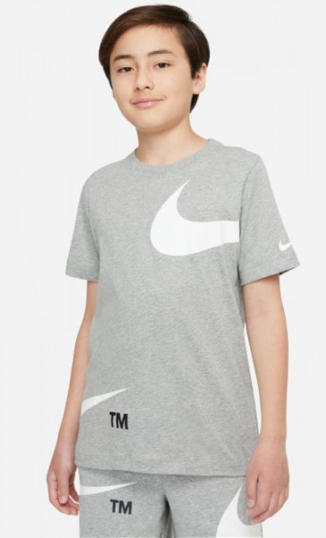  Nike Sportswear Tee Swoosh Pack B - dark grey heather