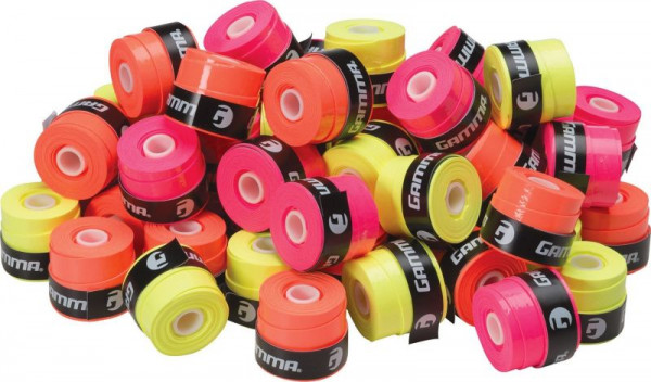 Owijki tenisowe Gamma Neon Tac pink/yellow/orange 60P