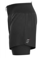 Férfi tenisz rövidnadrág Compressport Trial 2-in-1 Short - black Férfi tenisz rövidnadrág Compressport Trial 2-in-1 Short - black