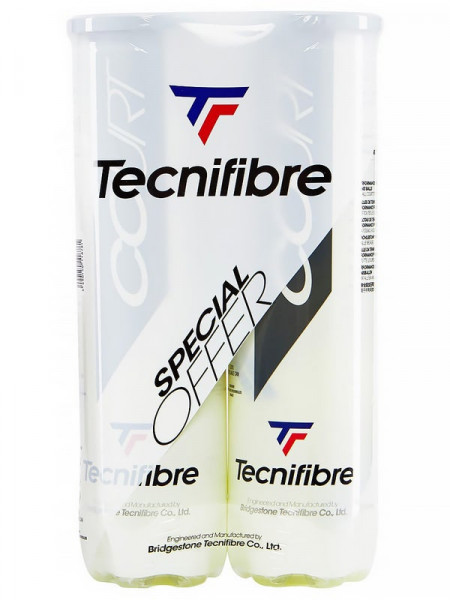 Teniszlabda Tecnifibre Court Bi-Pack 2 x 4B