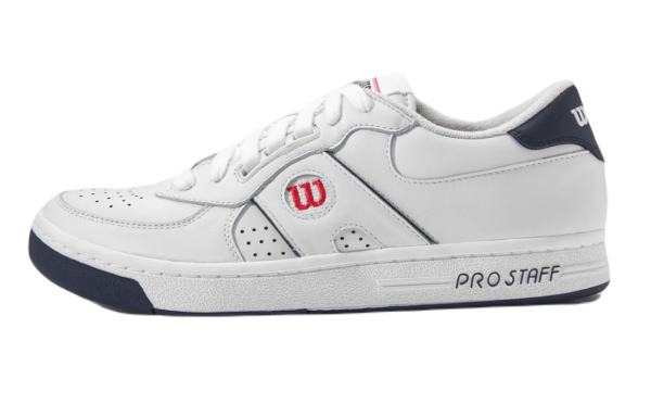 Moteriški laisvalaikio sportbačiai Wilson Pro Staff 87 Classics Sneakers - Baltas, Mėlynas, Raudonas