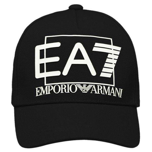 Čepice EA7 Man Woven Baseball Hat - black