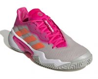 Teniso batai moterims Adidas Barricade W - grey two/solar orange/team shock pink