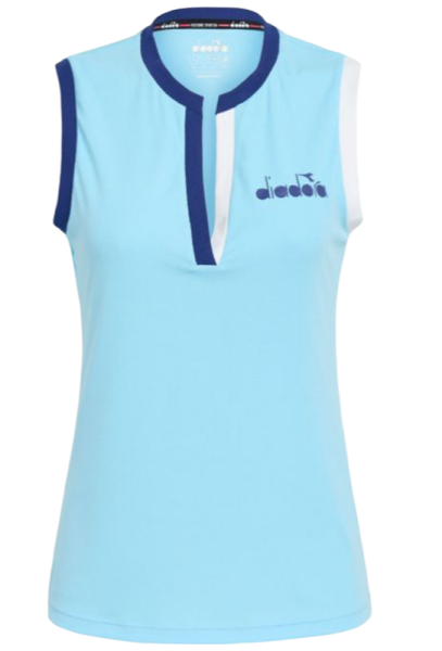 Női tenisz top Diadora L. Tank Icon - bright baby blue