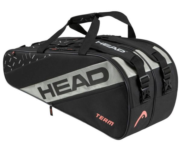 Teniso krepšys Head Team Racquet Bag L - black/ceramic