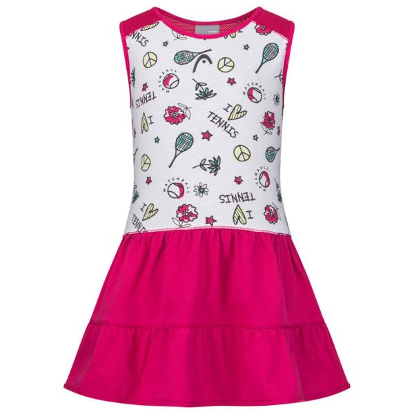 Dievčenské šaty Head Tennis Dress - mulberry