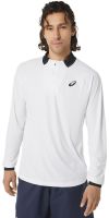 Pánské tenisové tričko Asics Men Court 1/2 Zip Long Sleeve Top - brilliant white
