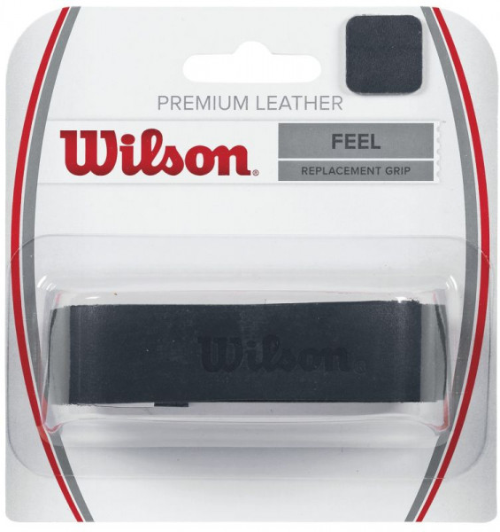Gripovi za reket - zamjenski Wilson Premium Leather black 1P