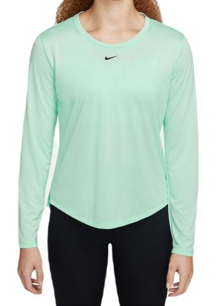 Női póló (hosszú ujjú) Nike Dri-FIT One Women's Standard Fit Top - mint foam/black