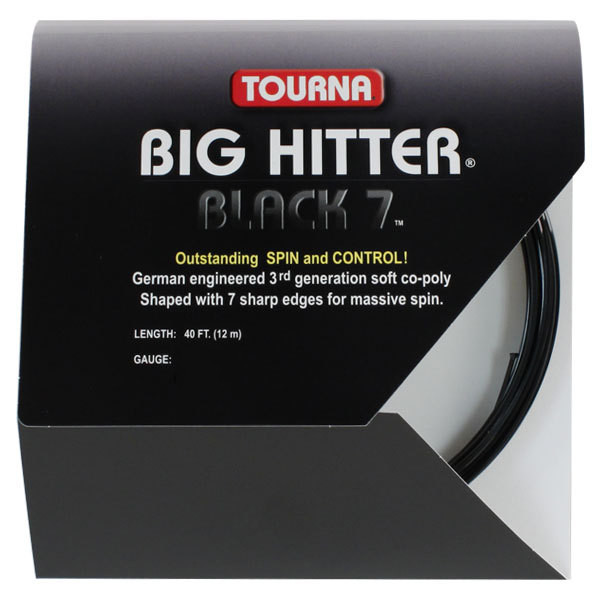 Corda da tennis Tourna Big Hitter Black 7 (12 m) - black