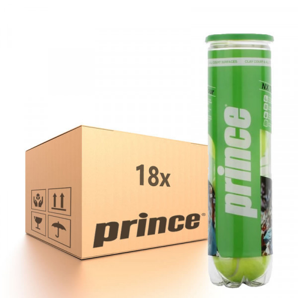 Tenisa bumbiņas kartona kastēs Prince NX Tour Pro - 18 x 4B