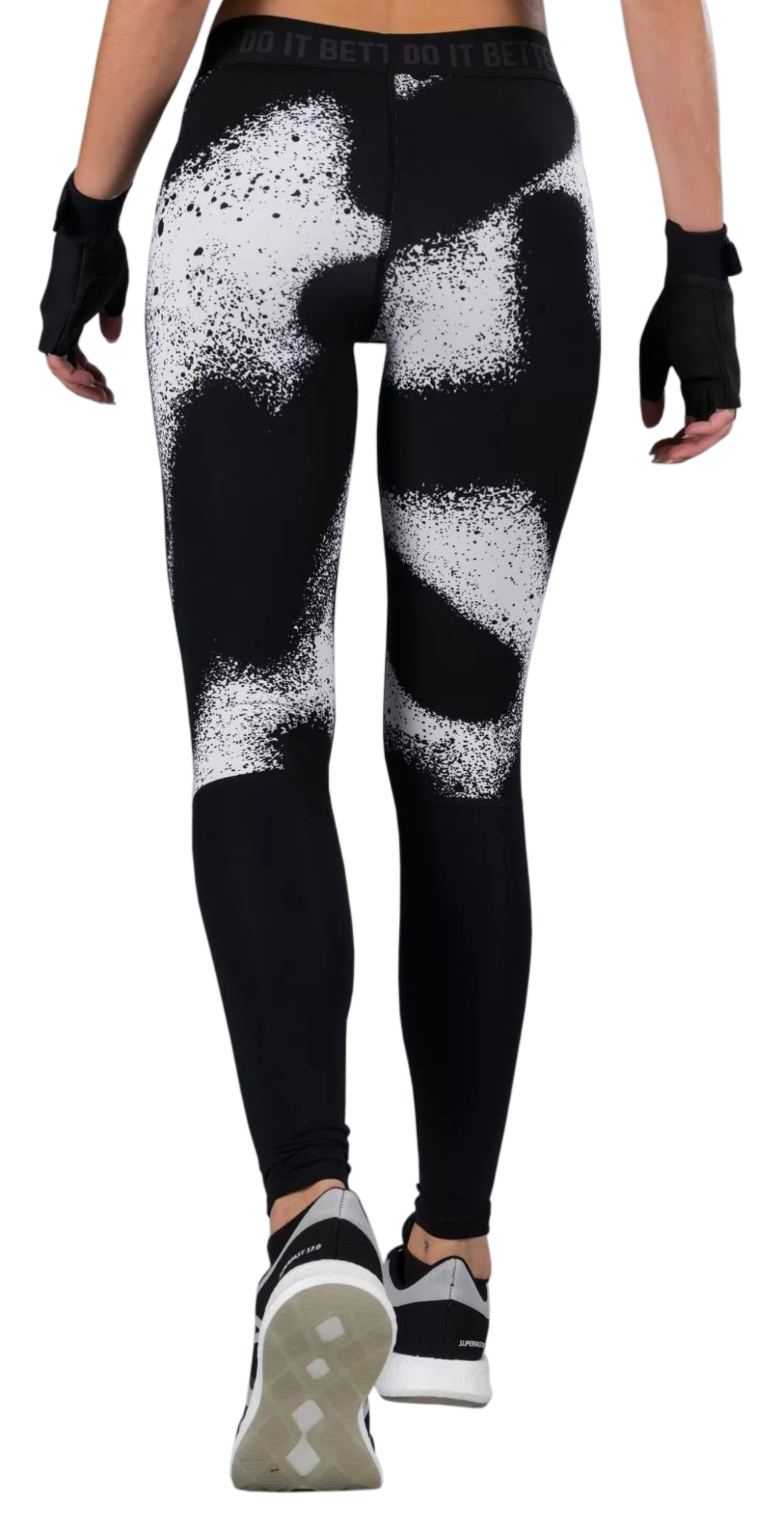 Women's leggings Hydrogen Spray Leggings - white/black