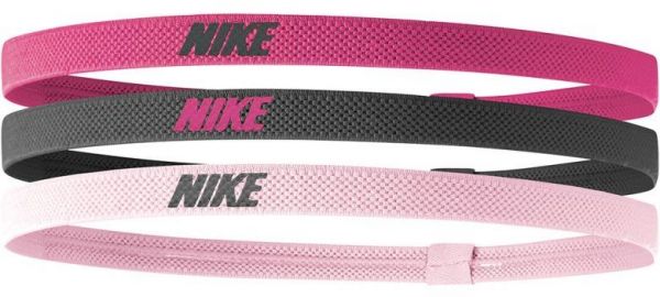 Cinta para el pelo Nike Elastic Headbands 2.0 3P - spark/gridiron/pink glaze