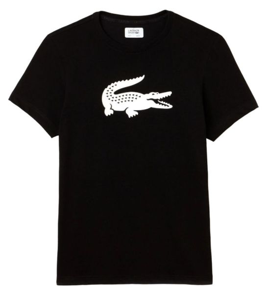 Maglietta per ragazzi Lacoste Boys SPORT Tennis Technical Jersey Oversized Croc T-Shirt - black