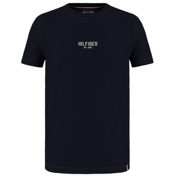 Pánské tričko Tommy Hilfiger Essential Hilfiger Logo Tee - desert sky