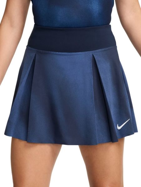 Dámská tenisová sukně Nike Dri-Fit Advantage Regular Printed Tennis - Modrý