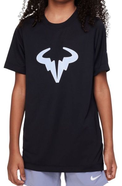 Marškinėliai berniukams Nike Rafa Training T-Shirt - black/cobalt bliss