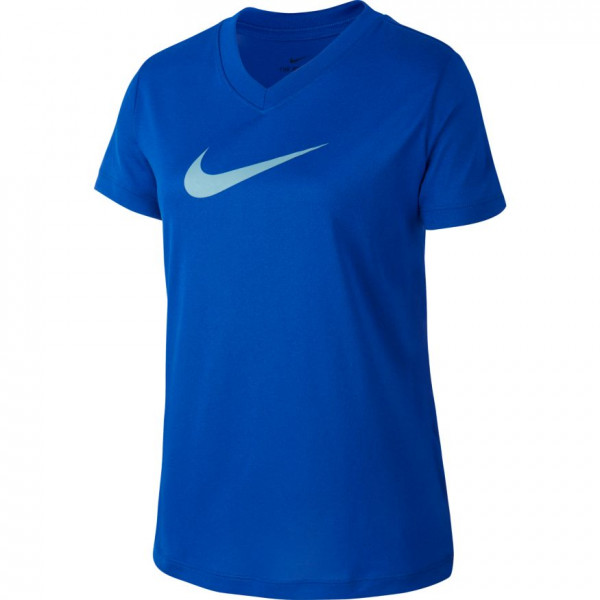  Nike G Dry Tee Leg VNeck Swoosh - hyper blue
