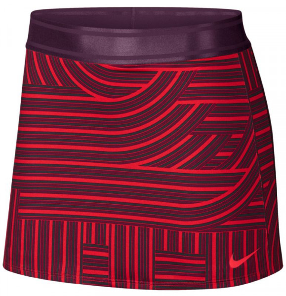  Nike Court Dry Skirt Printed - habanero red/bordeaux/bright crimson